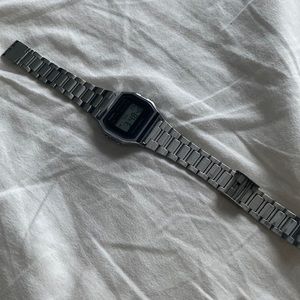 Silver digital Casio watch
